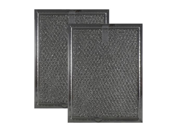 Two pieces of micro expanded metal foils are made into filter panel.